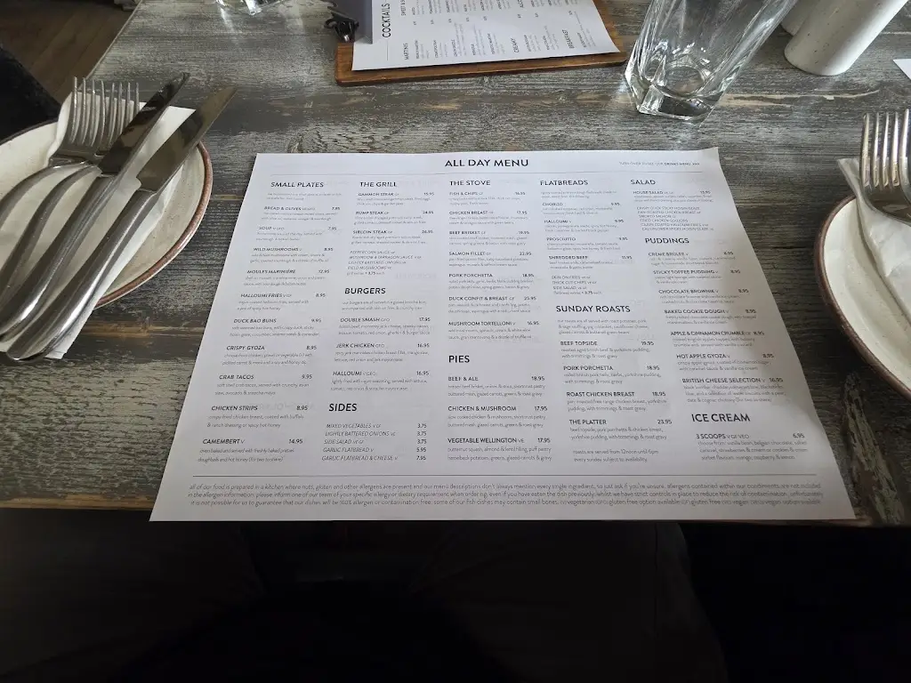 Menu_The Priory_Loughborough_image_4