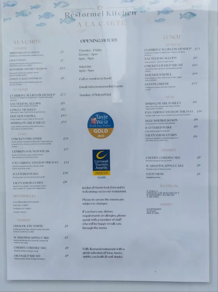 Menu_Restormel Kitchen_Lostwithiel_image_3