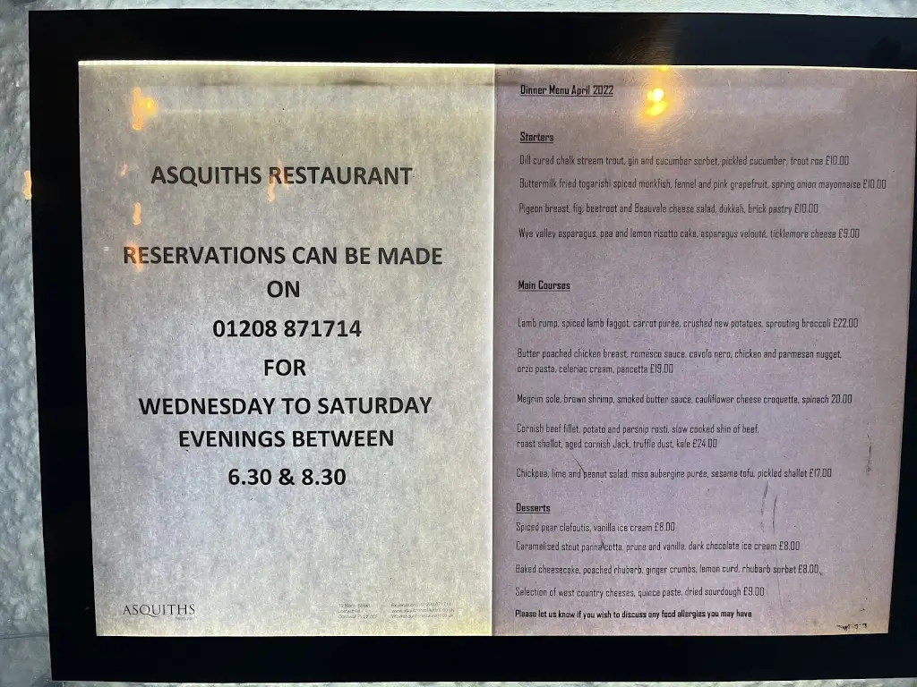 Menu_Asquiths Restaurant_Lostwithiel_image_2