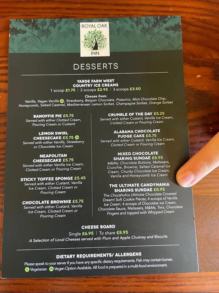 Menu_Royal Oak Inn_Lostwithiel_image_1