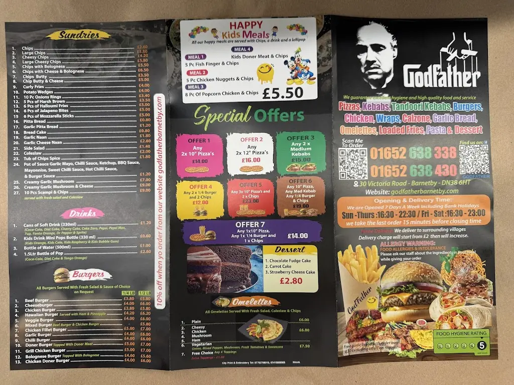 Menu_The GodFather_Barnetby le Wold_image_2