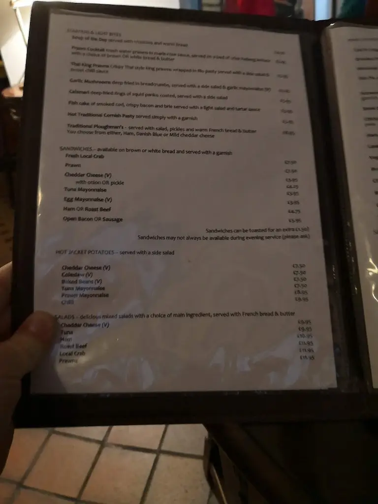 Menu_Ye Olde Salutation Inn_Looe_image_1