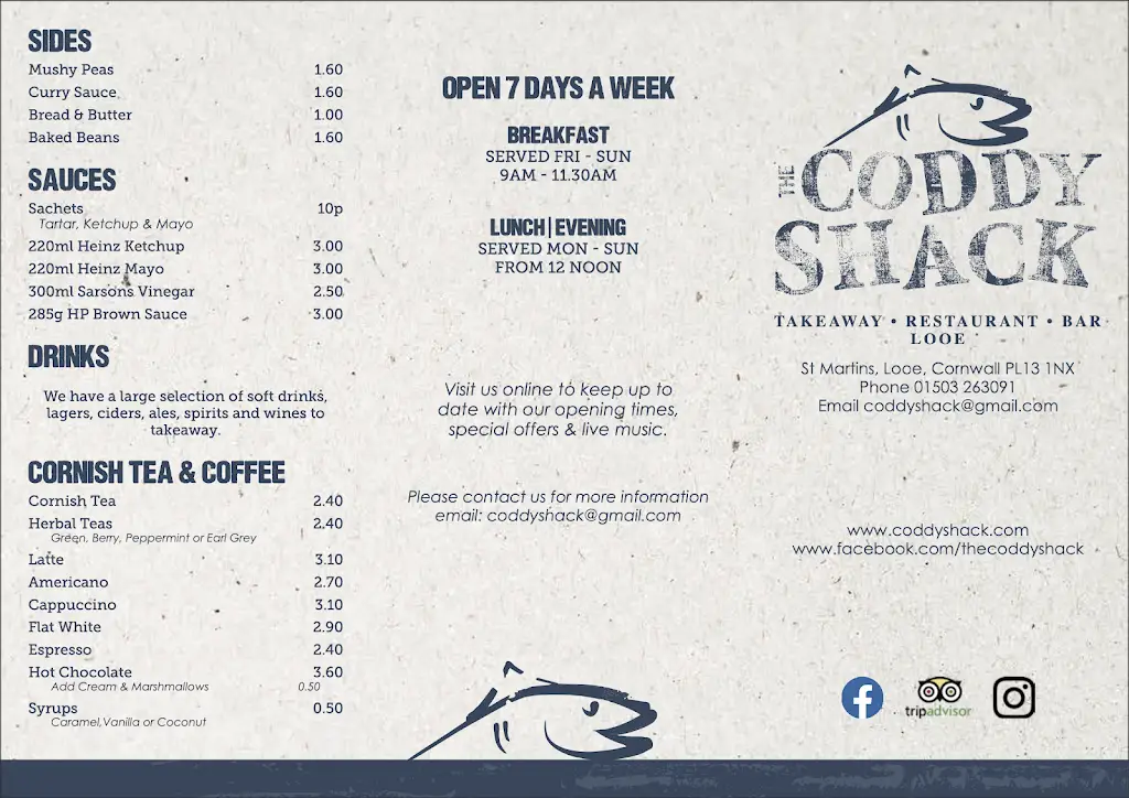 Menu_The Coddy Shack_Looe_image_3