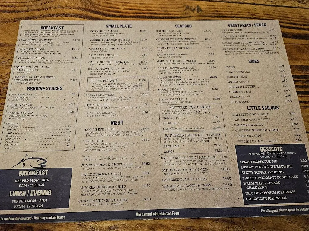 Menu_The Coddy Shack_Looe_image_4