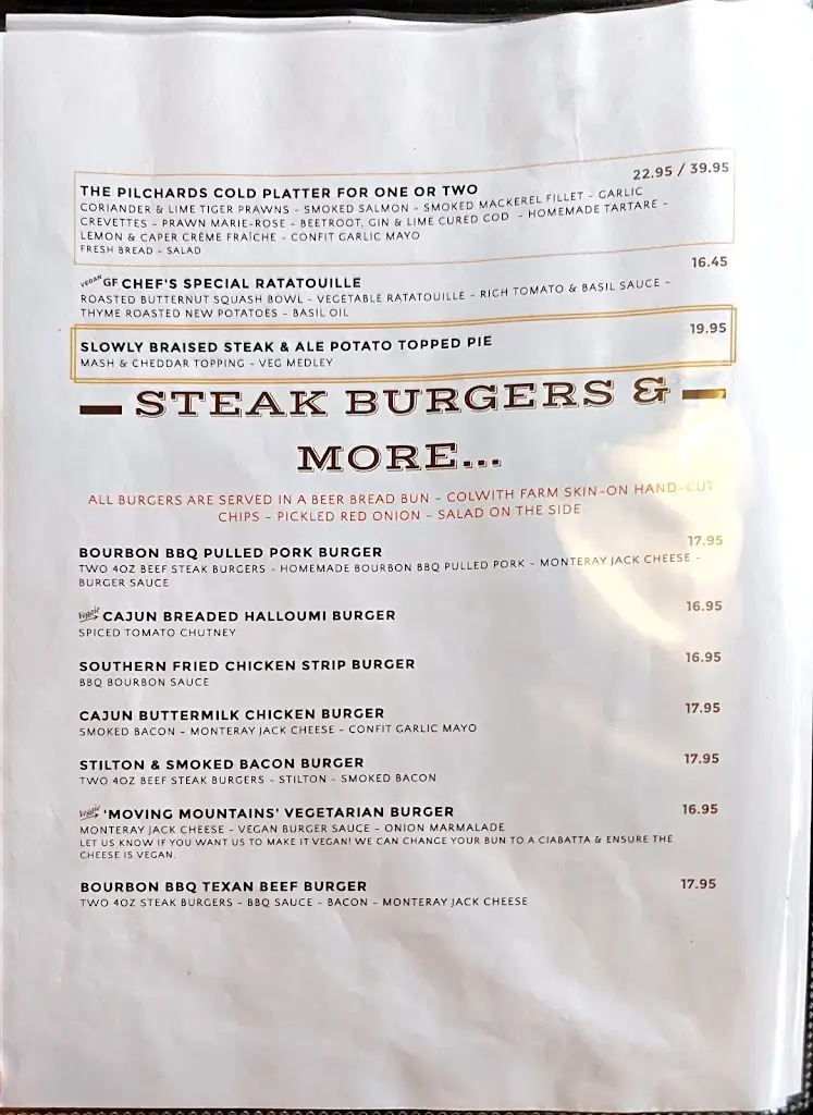 Menu_The Three Pilchards_Looe_image_1