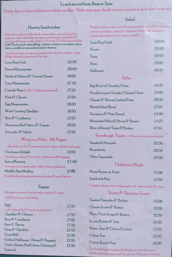 Menu_Island View Cafe_Looe_imagen_1