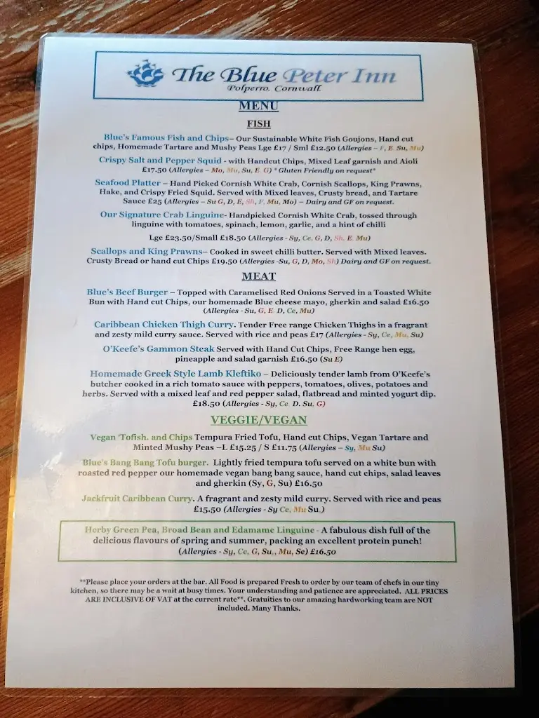 Menu_Blue Peter Inn_Looe_image_2