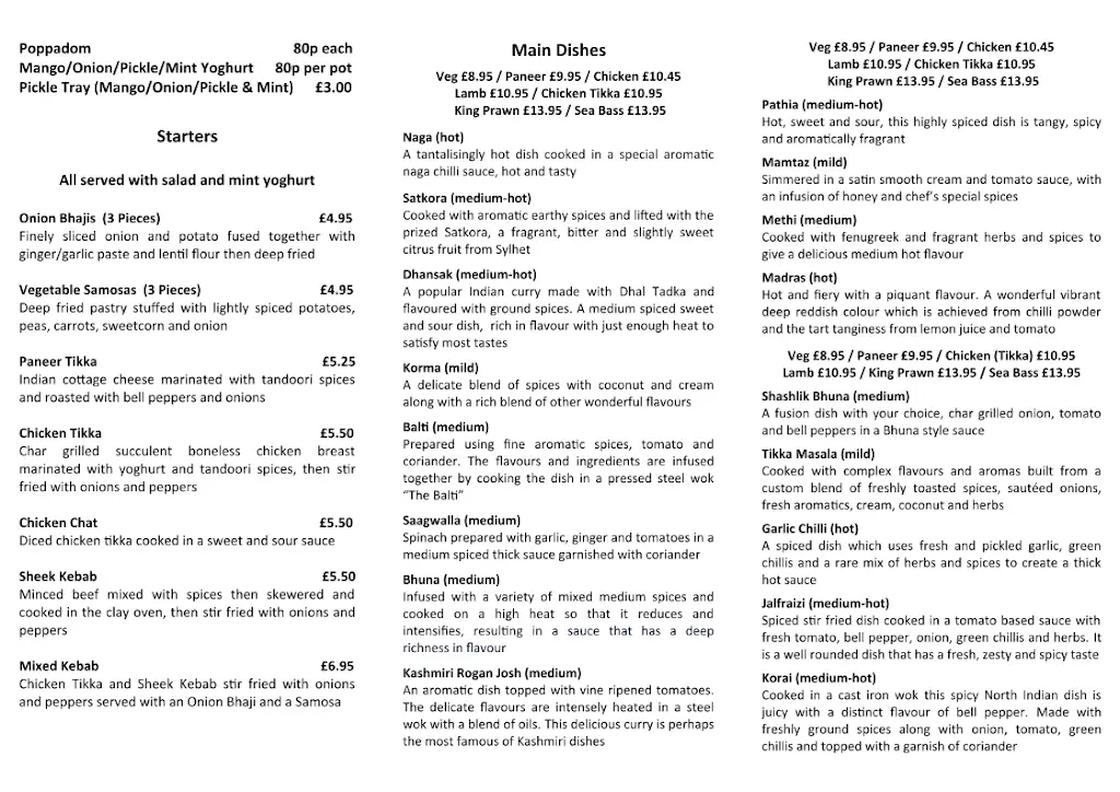 Menu_River Spice Indian_Lydbrook_image_3