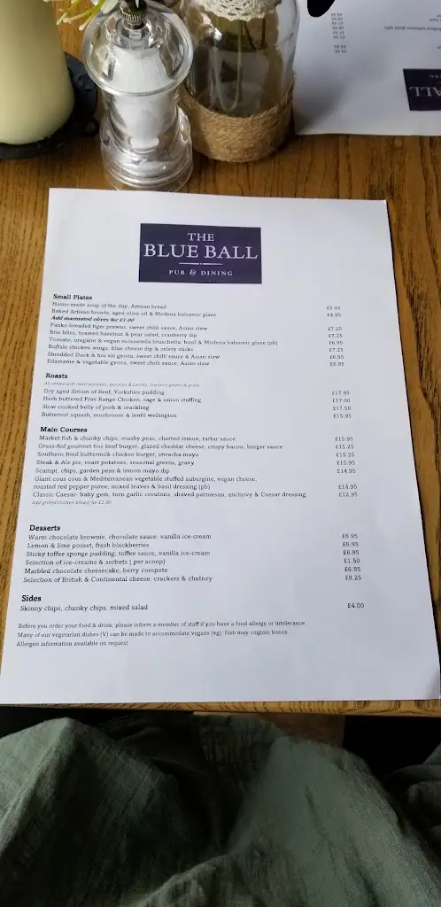 Menu_The Blue Ball_Lower Kingswood_image_1