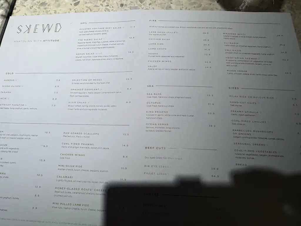 Menu_Skewd Cockfosters_Barnet_immagine_4