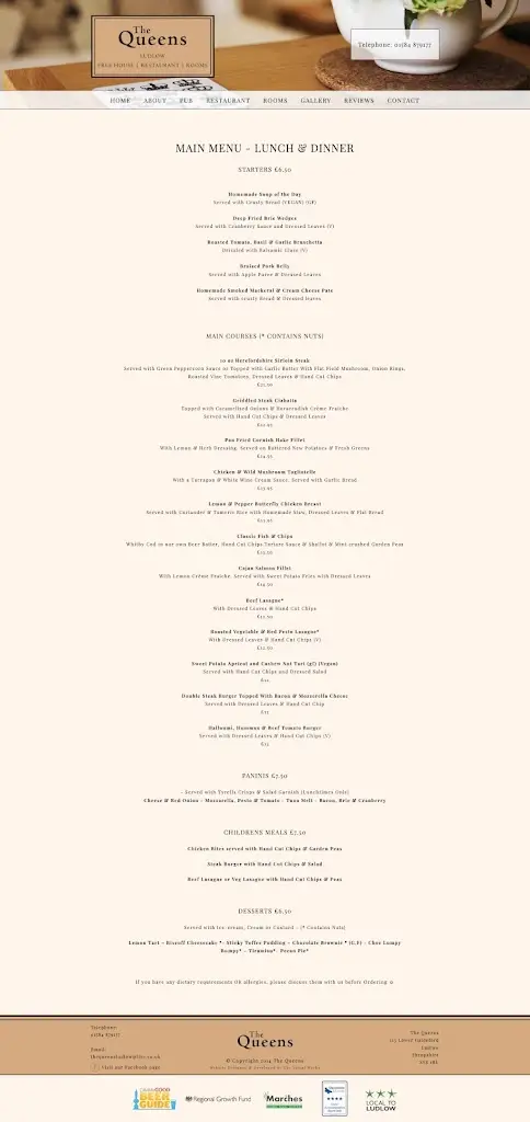 Menu_The Queens_Ludlow_image_2