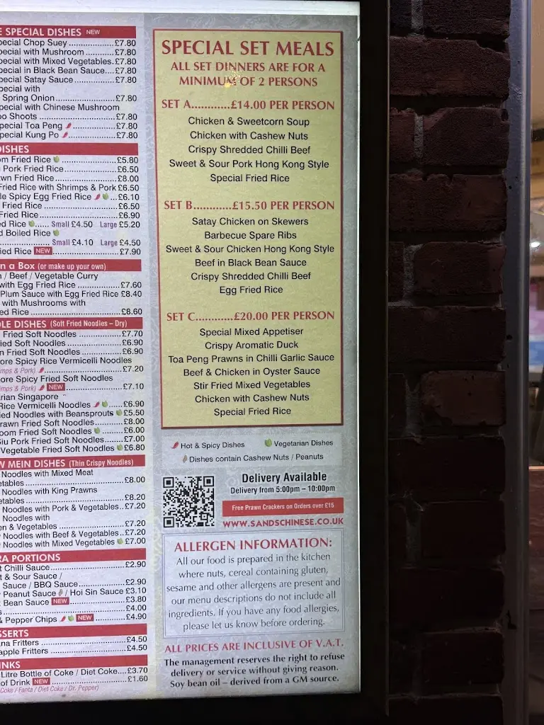 Menu_Sands Chinese Restaurant_Ludgershall_image_1