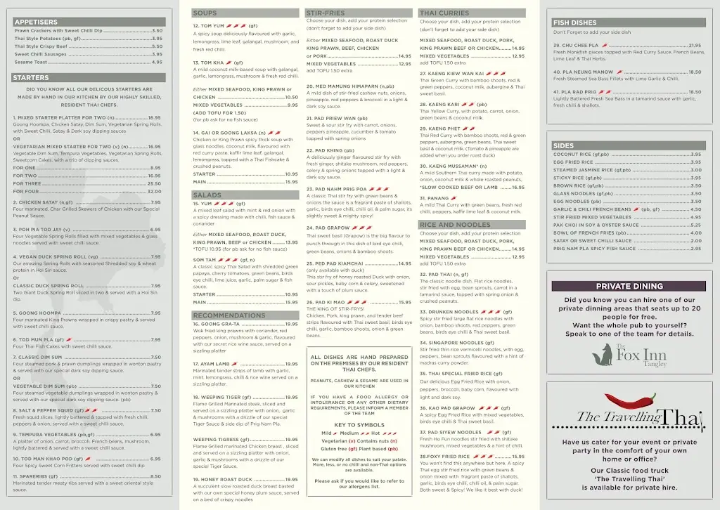 Menu_The Fox Inn_Ludgershall_image_1