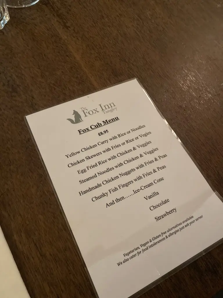 Menu_The Fox Inn_Ludgershall_image_3