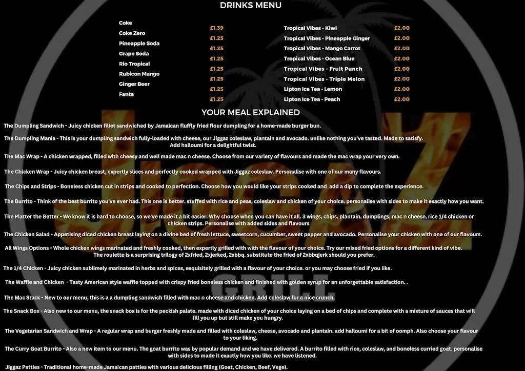Menu_Jiggaz Grill_Ludgershall_image_2