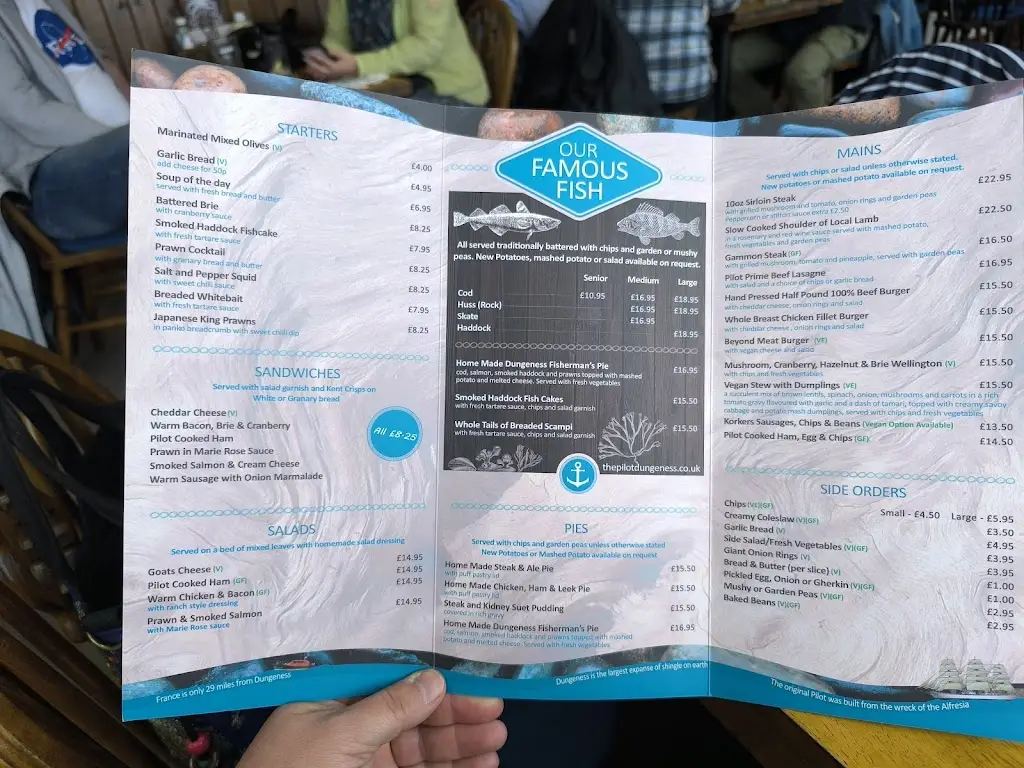 Menu_The Pilot Inn_Lydd_immagine_2