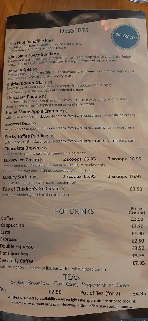 Menu_The Pilot Inn_Lydd_immagine_4