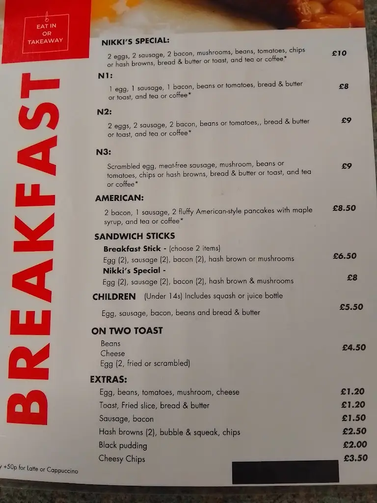 Menu_Nikki D’s_Lydd_image_1