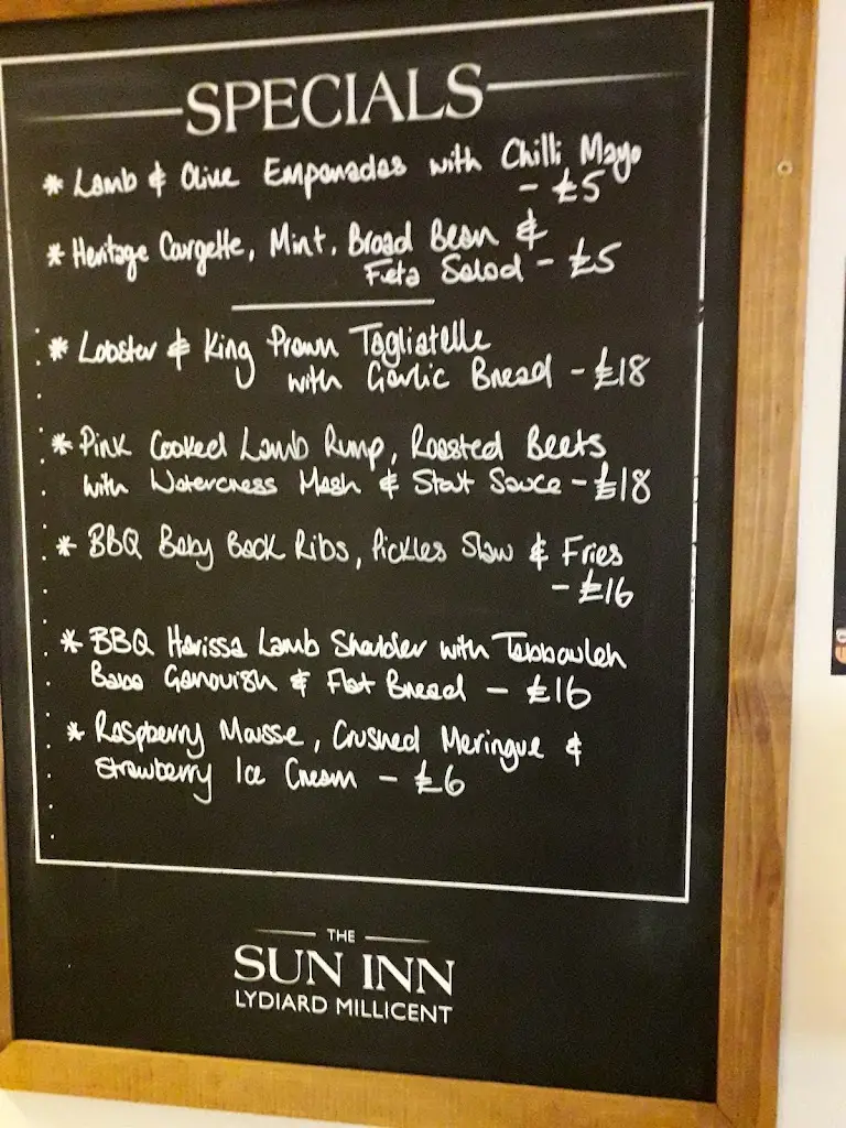 Menu_The Sun Inn_Lydiard Millicent_image_2
