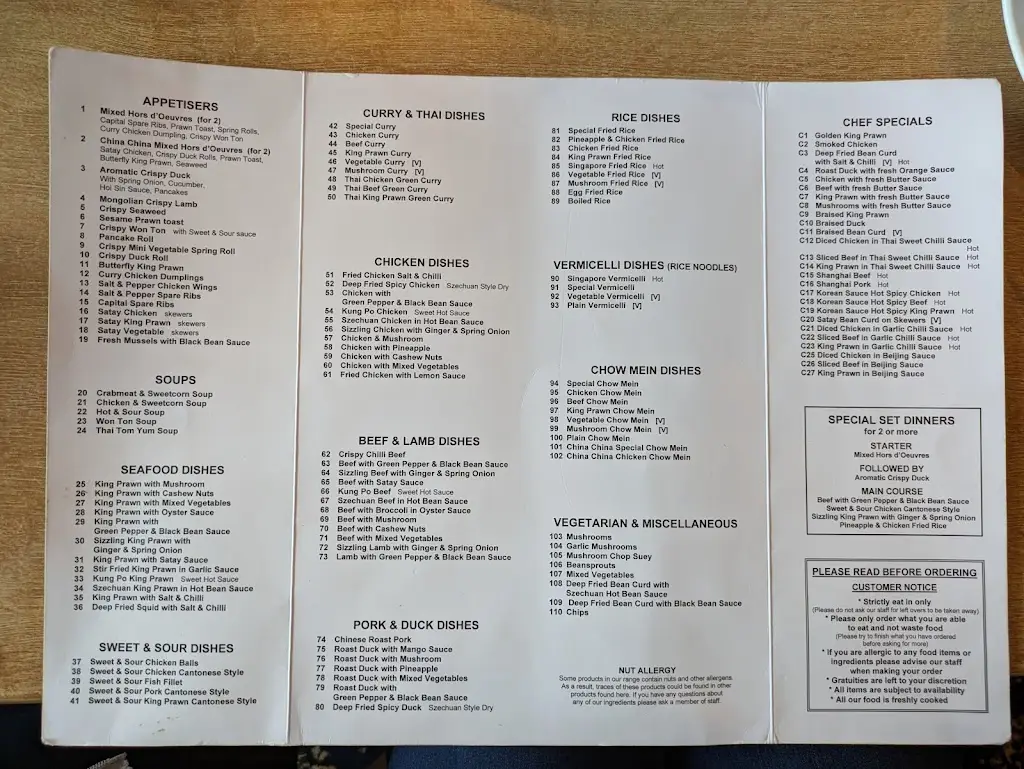 Menu_China China_Lyminge_image_1