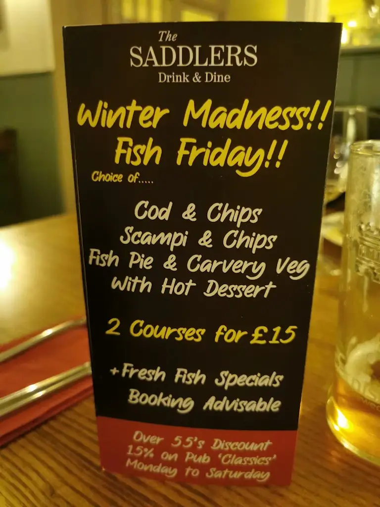 Menu_The Saddlers_Lympstone_image_3