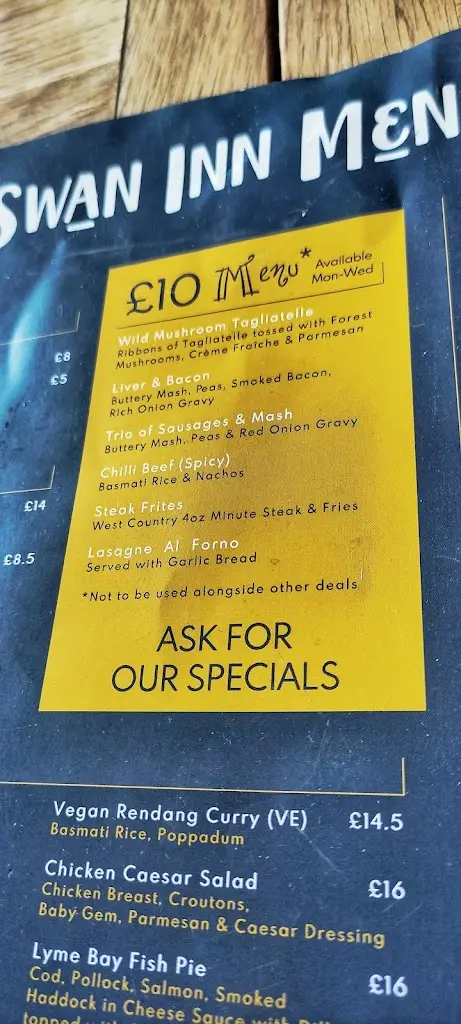 Menu_The Swan Inn_Lympstone_image_2