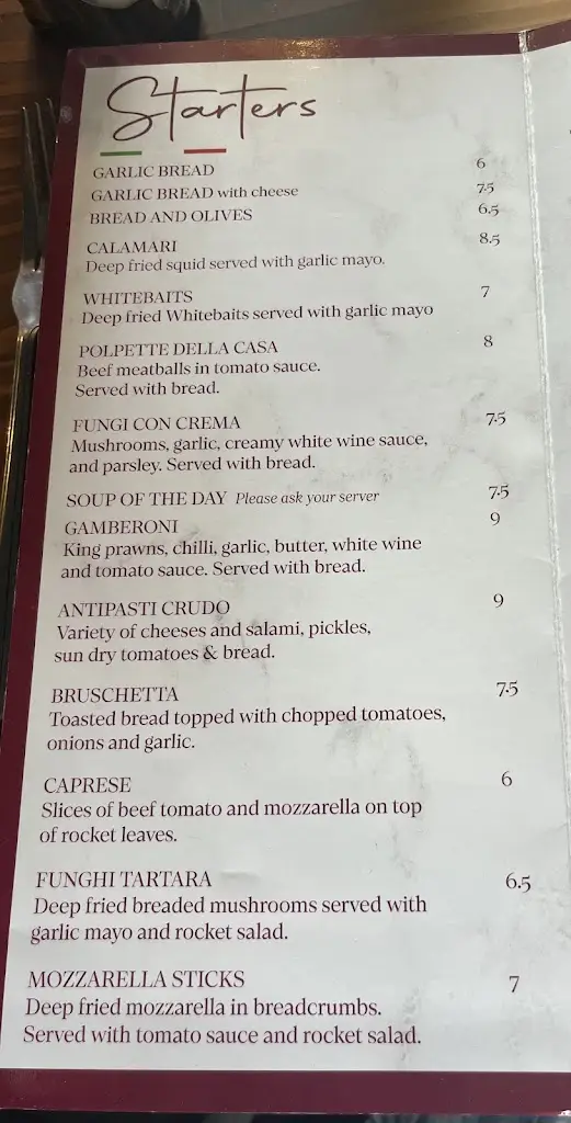 Menu_Sanremo Italian Restaurant Lydney_Lydney_image_2