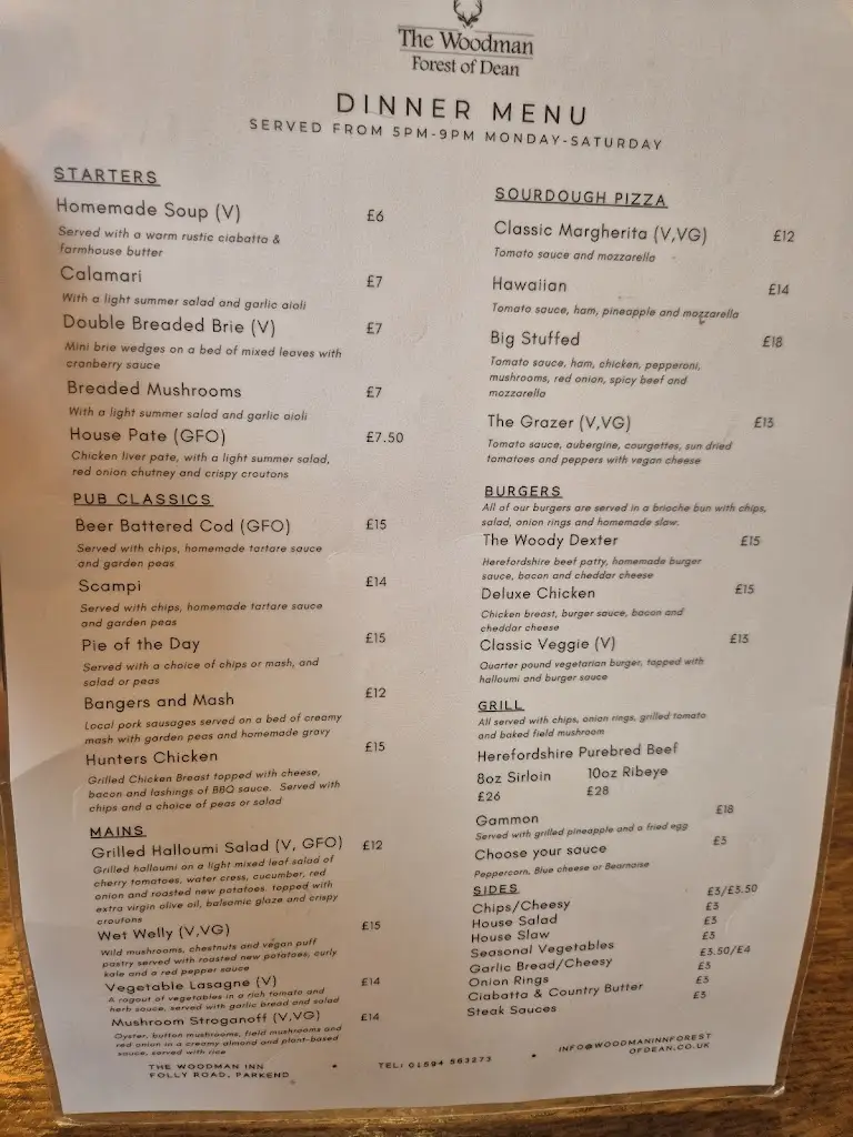 Menu_The Woodman Inn_Lydney_image_1