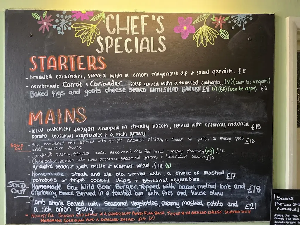 Menu_The Miners Arms_Lydney_immagine_1