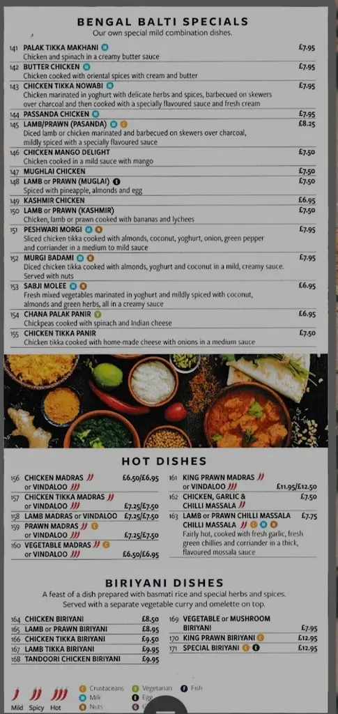 Menu_Bengal Balti_Lydney_image_1