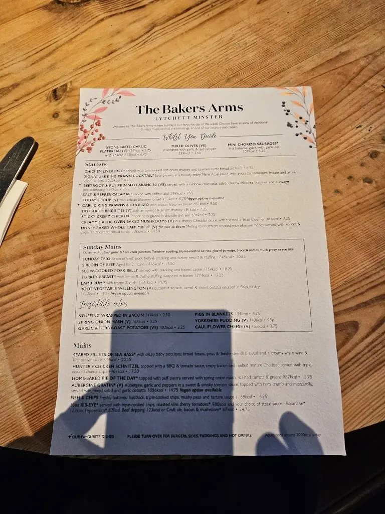 Menu_The Baker's Arms_Lytchett Matravers_image_3