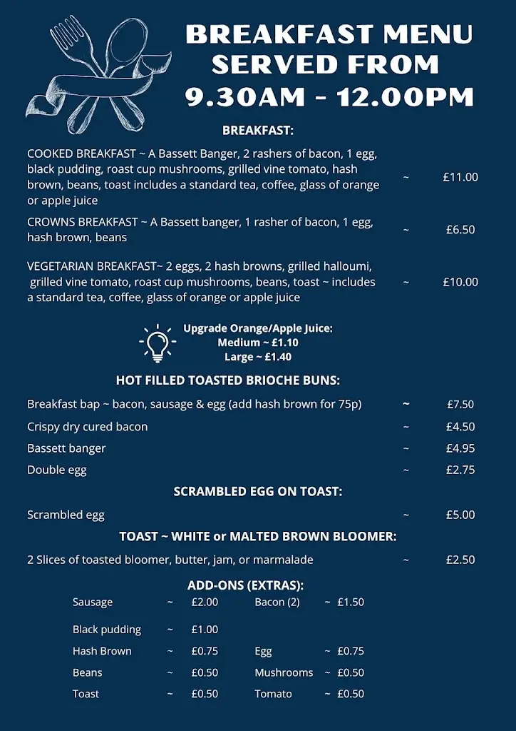 Menu_Crowns Cafe_Lyneham_image_1