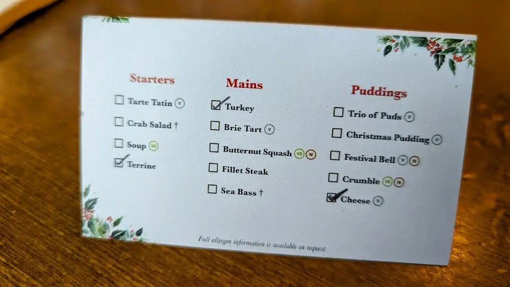 Menu_The George_Lower Earley_immagine_1