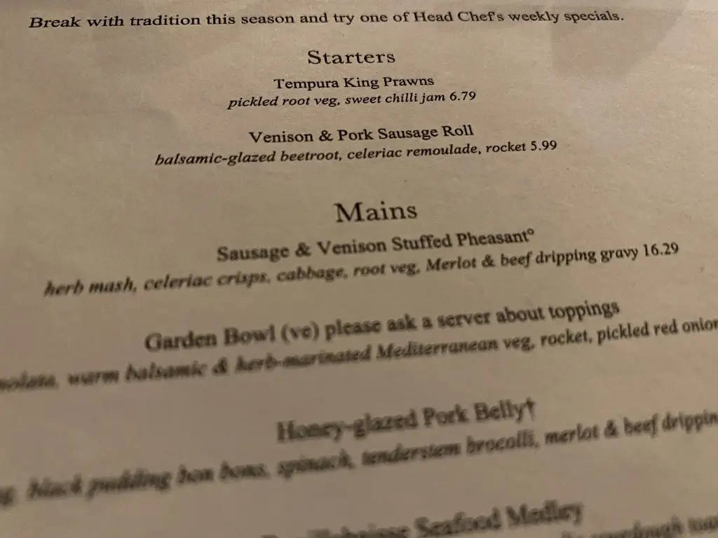 Menu_The George_Lower Earley_immagine_3