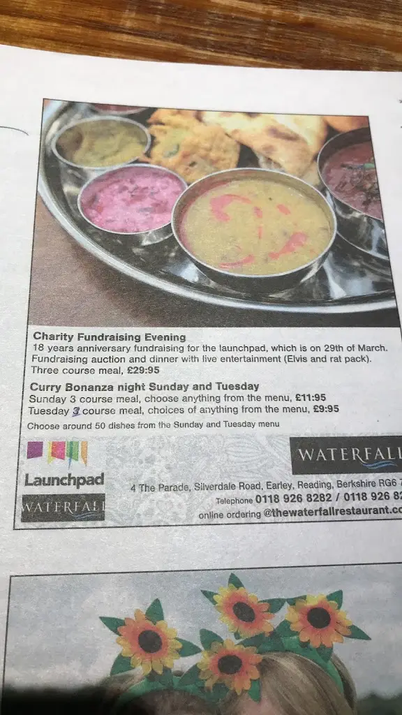 Menu_The Waterfall Restaurant_Lower Earley_image_2