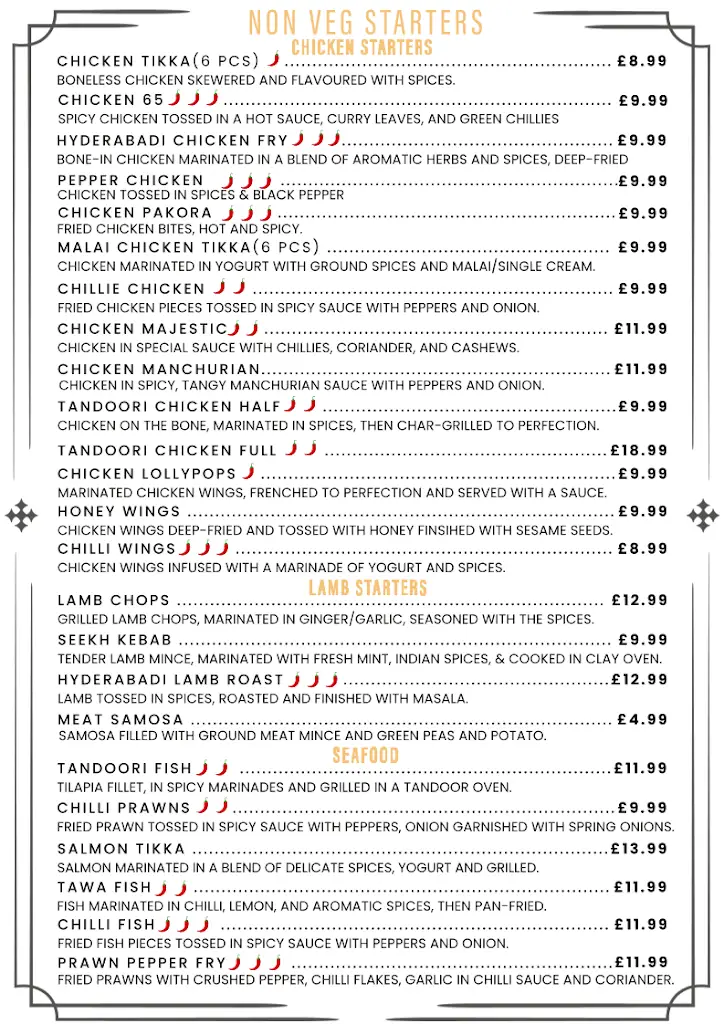Menu_Flavours of Tandoor_Lower Earley_image_1