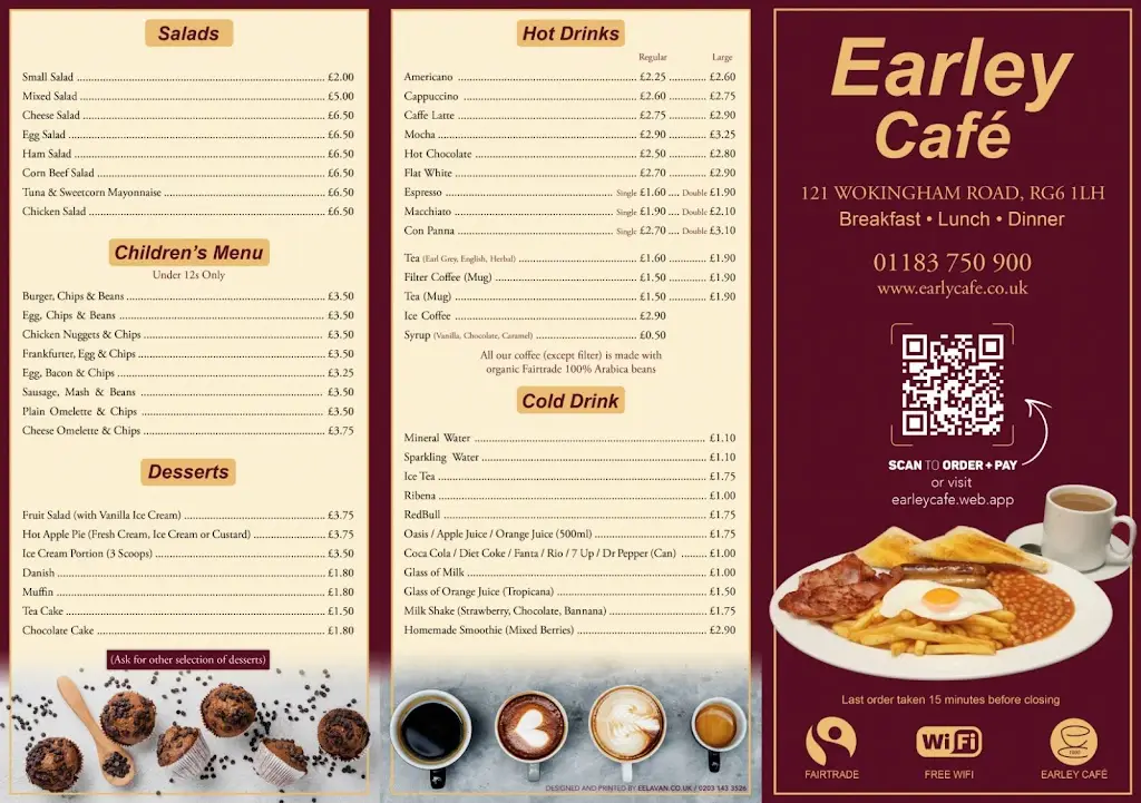 Menu_Earley Cafe_Lower Earley_image_2