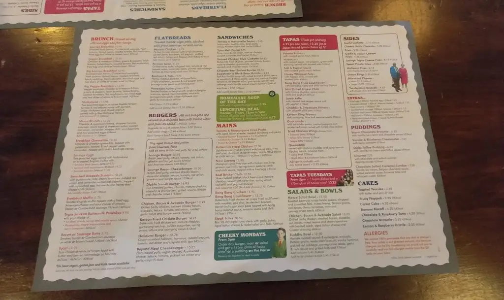 Menu_Bosco Lounge_Lower Earley_image_1