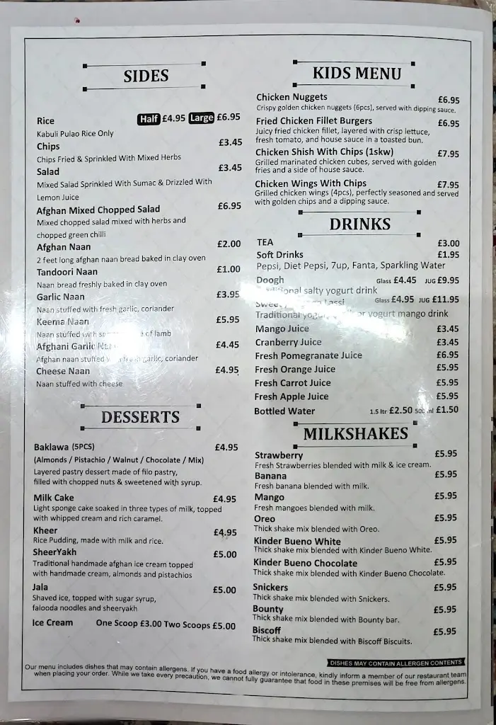 Menu_Karwan Restaurant Luton_Luton_immagine_4