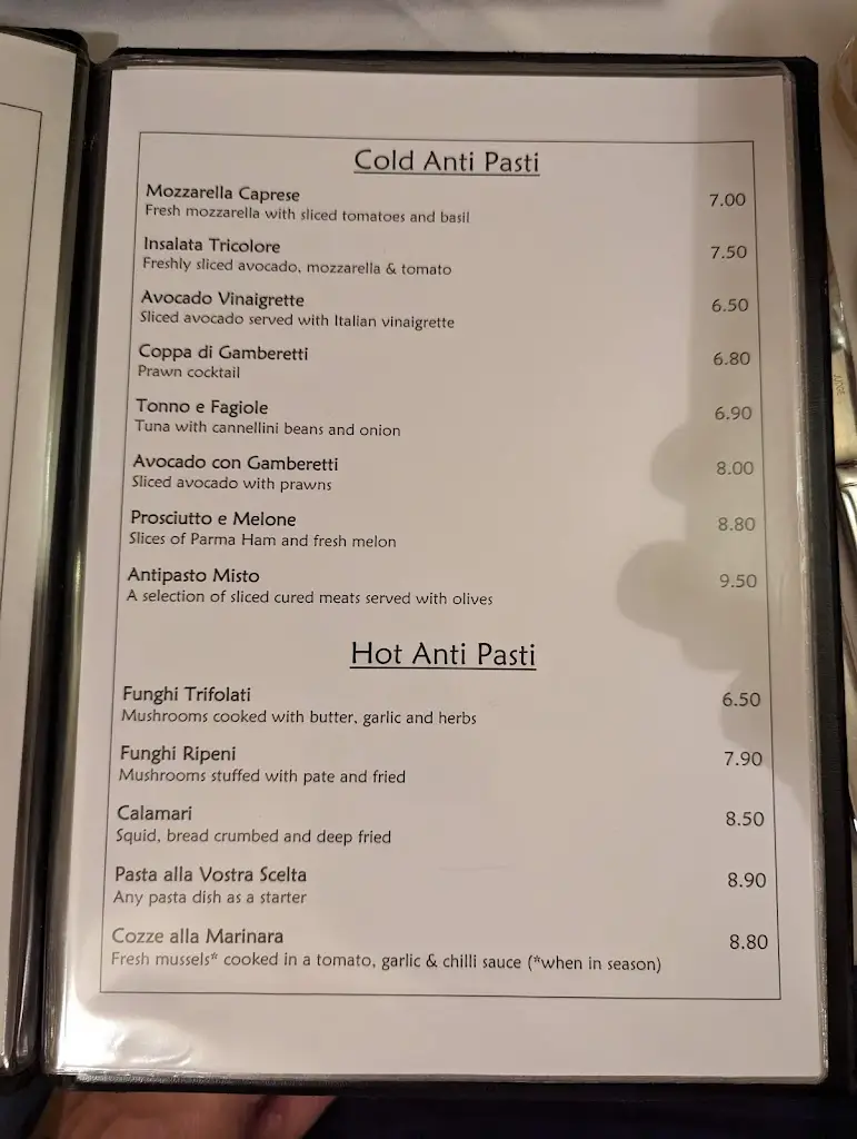 Menu_La Trattoria_Luton_image_1