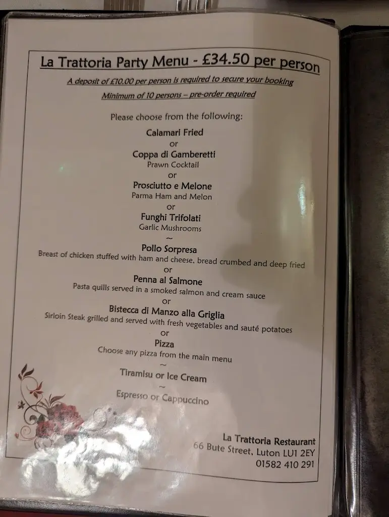 Menu_La Trattoria_Luton_image_4