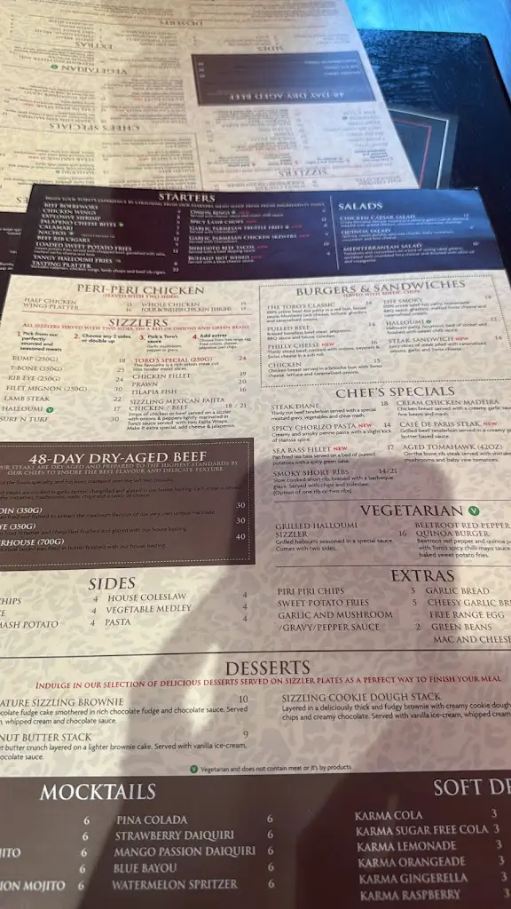 Menu_Toro’s Steakhouse_Luton_image_3