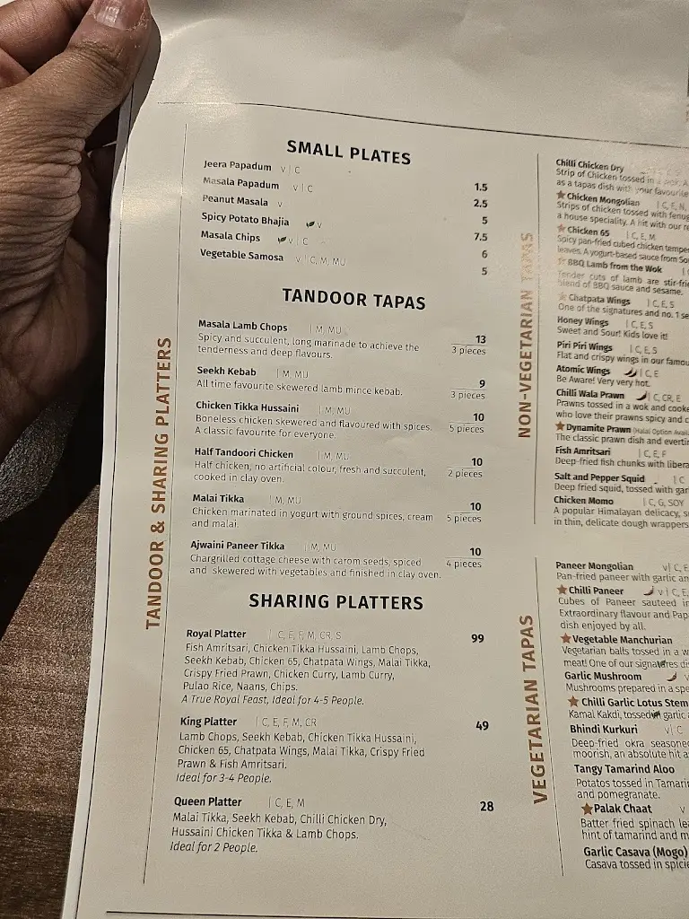 Menu_Papa J's Indian Tapas Restaurant_Luton_image_2