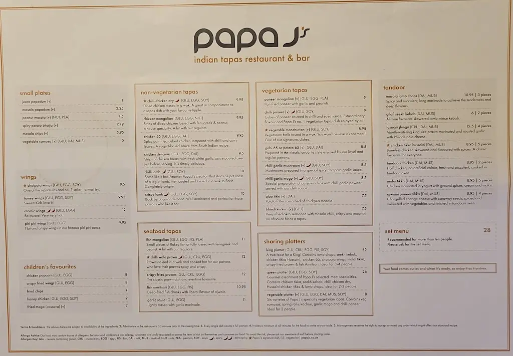 Menu_Papa J's Indian Tapas Restaurant_Luton_image_3