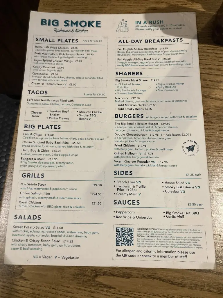 Menu_Big Smoke Taphouse & Kitchen_Luton_image_3