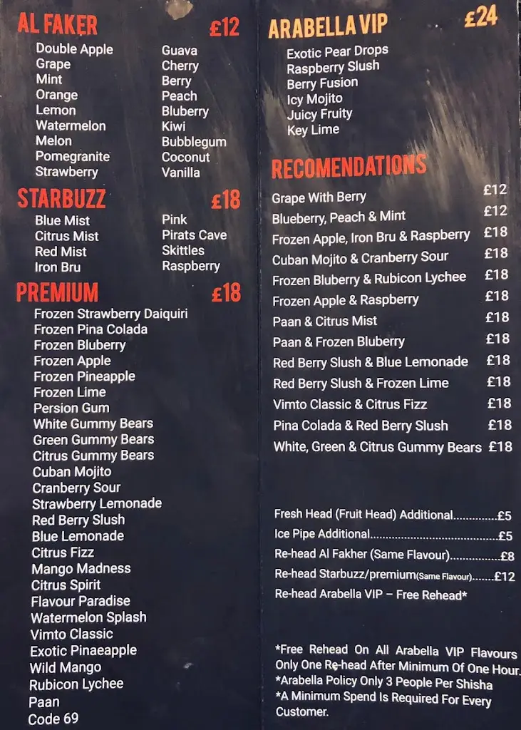 Menu_Arabella Lounge_Luton_image_4