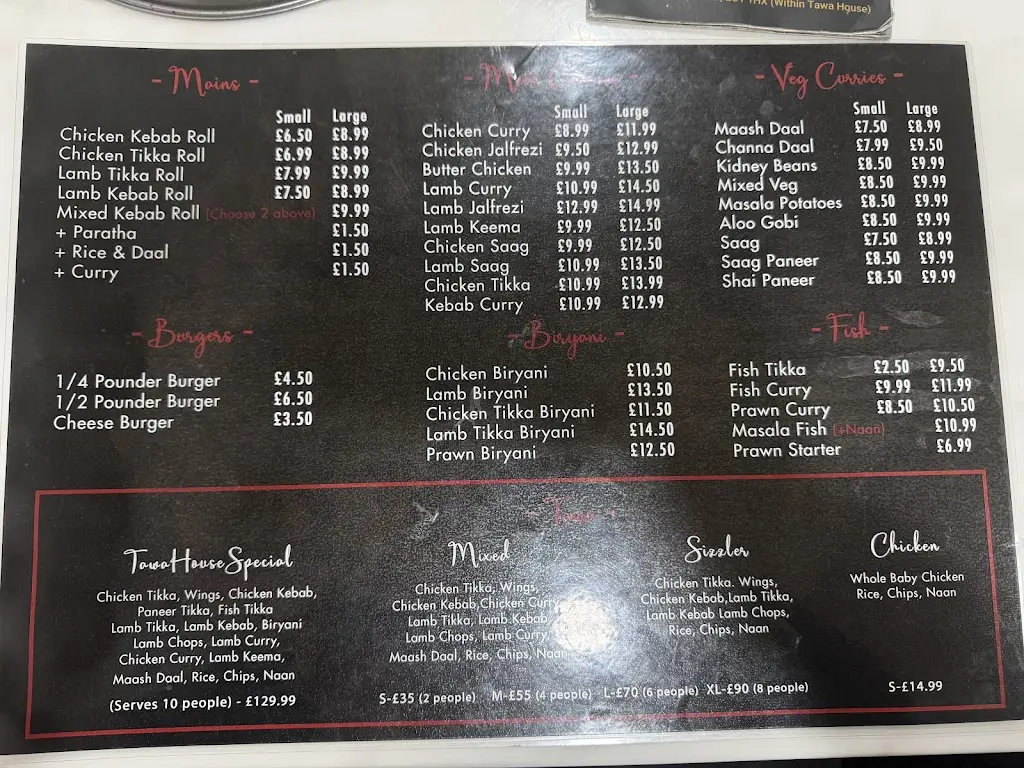 Tawa House_Luton_menu_image_1