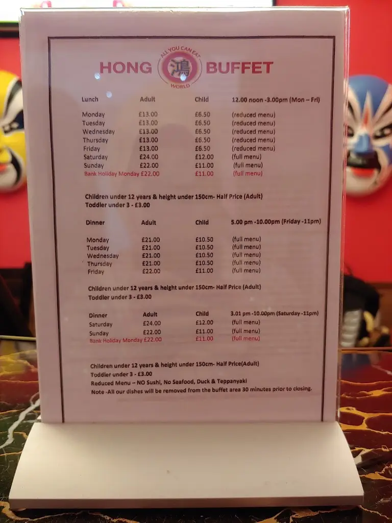 Menu_Hong Buffet_Luton_image_4
