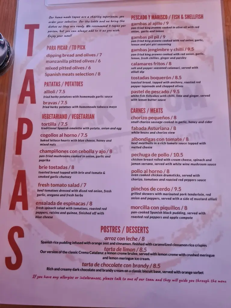 Menu_The Oak Room_Lynton_image_2