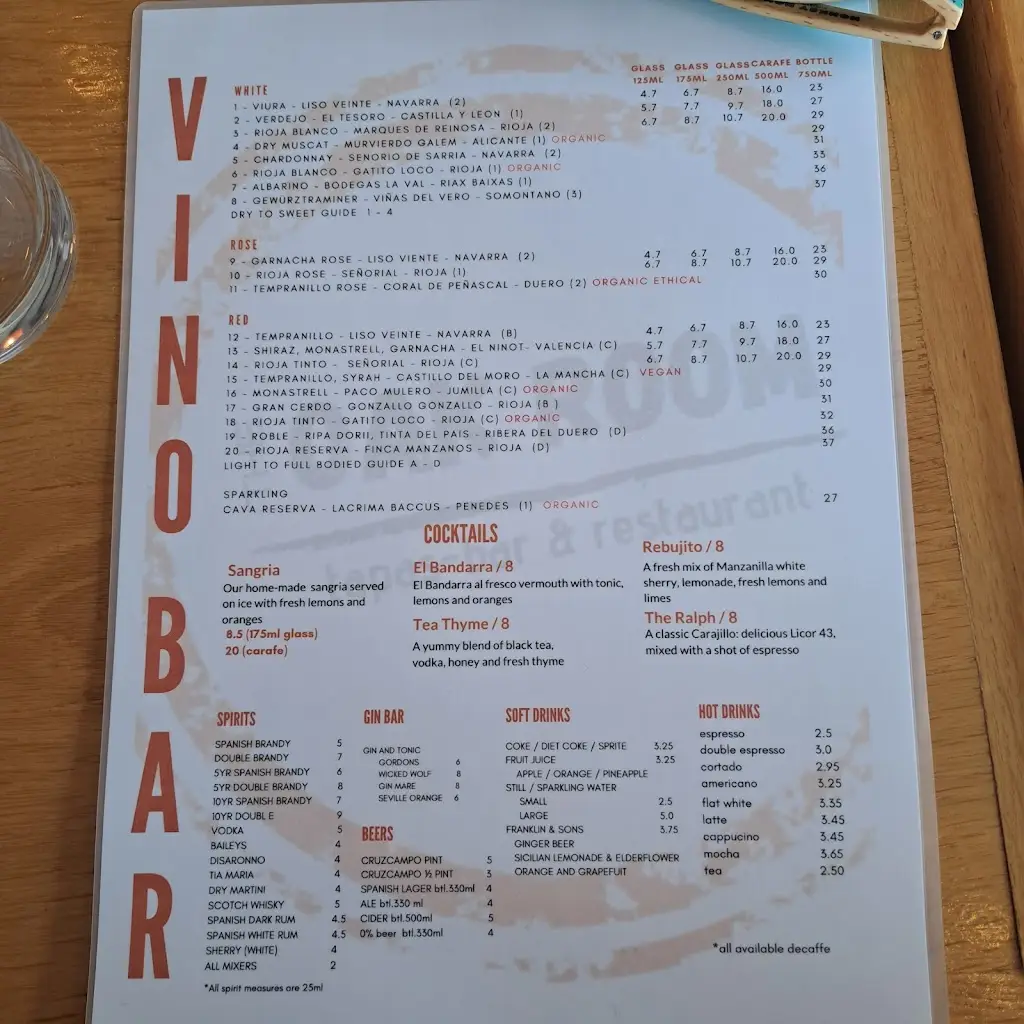 Menu_The Oak Room_Lynton_image_3